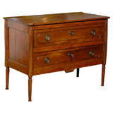 Period French Louis XVI Walnut Commode Period French Louis XVI Walnut Commode