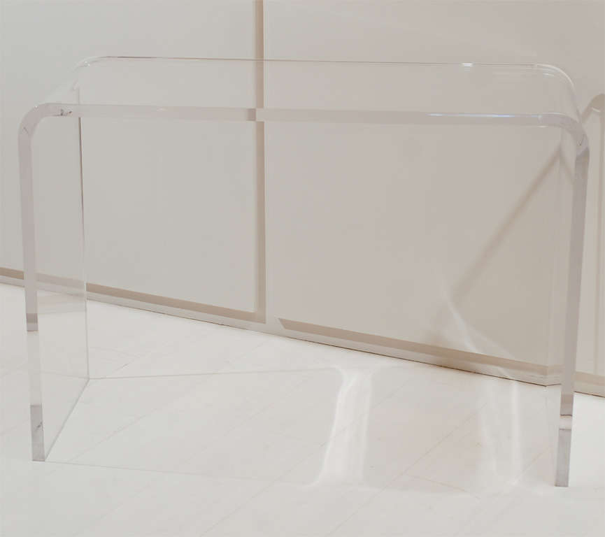 Lucite Waterfall Console For Sale 2