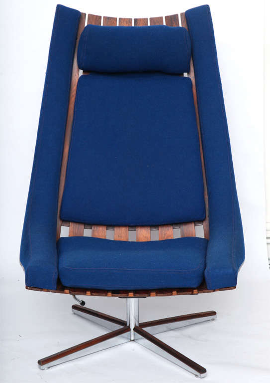A Norwegian 1960's Lounge Chair signed Georg Eknes Metallindustri