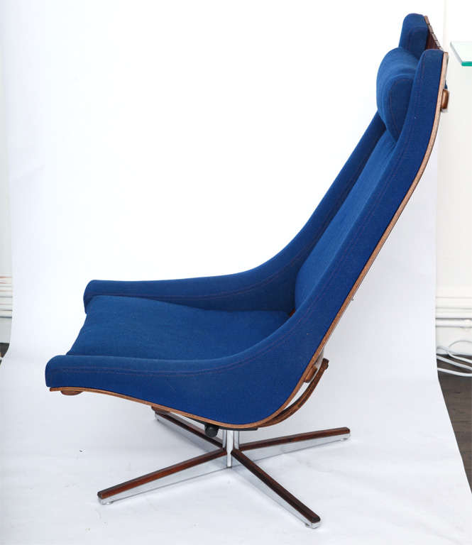 Norwegian A 1960's Lounge Chair sgd Georg Eknes Metallindustri