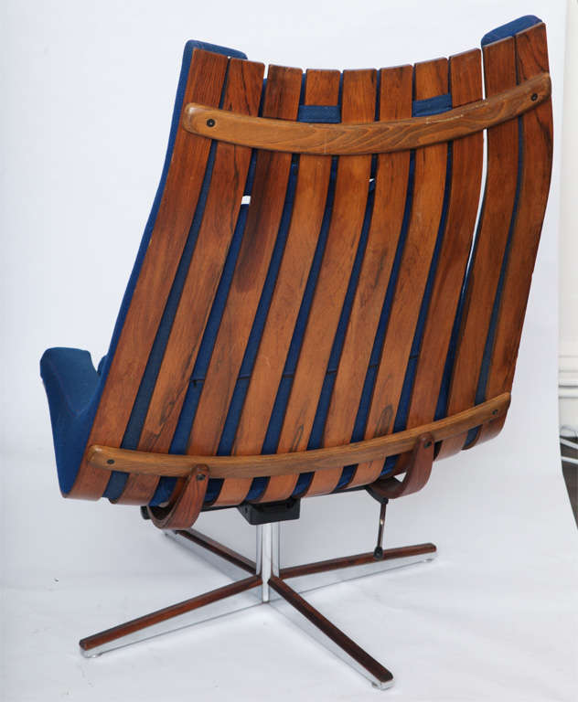Mid-20th Century A 1960's Lounge Chair sgd Georg Eknes Metallindustri