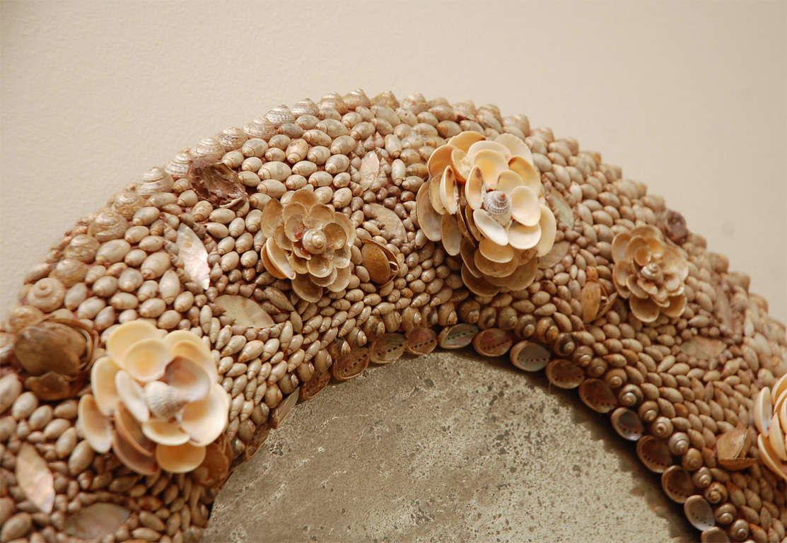 19th Century 19TH C. Coquillage Mirror