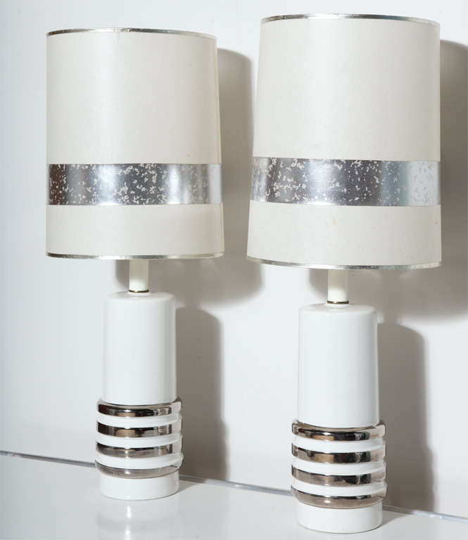 pair of Pop Art Ceramic Lamps
