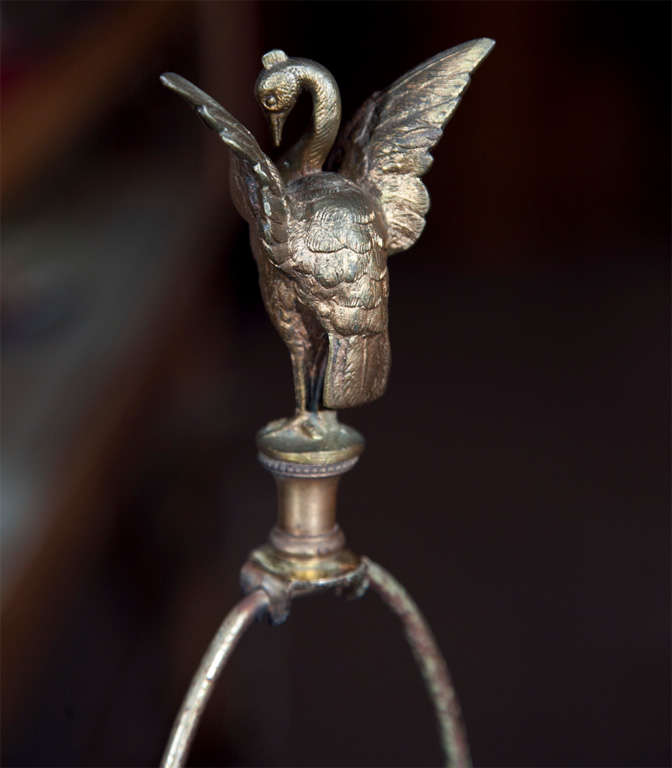 Pair of French Neoclassical Style Bronze Lamps
