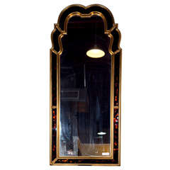 French Faux Tortoise Framed Mirror