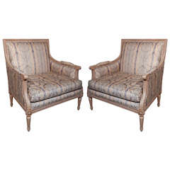 Pair of French Louis XVI Style Settees by Jansen