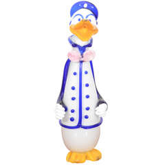Signed Murano Donald Duck Decanter