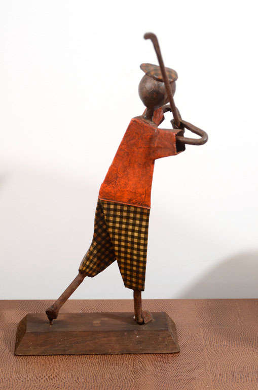 Golfer Sculpture by Manuel Felguerez In Excellent Condition In New York, NY