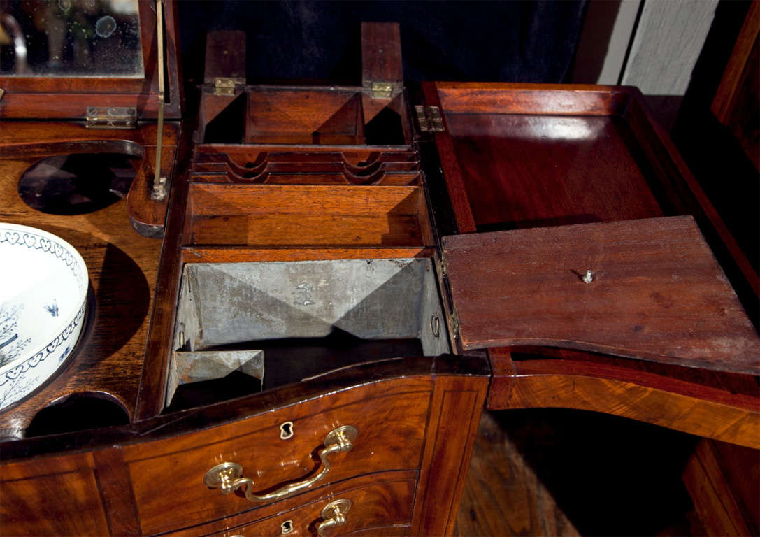 English Mahogany Beau Brummell Dressing Table 1