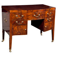 English Mahogany Beau Brummell Dressing Table