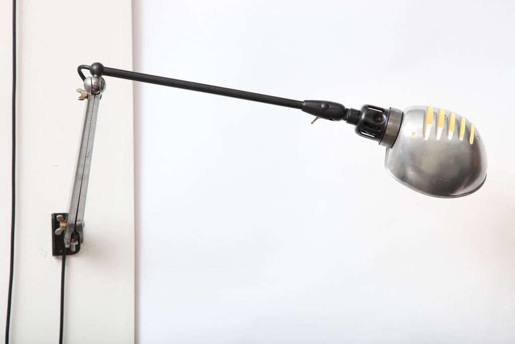 Pair of 1930s Modernist Industrial Articulated Wall Lights