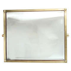  Wall Mirror Aesthetic Style cantilever brass England 1880's