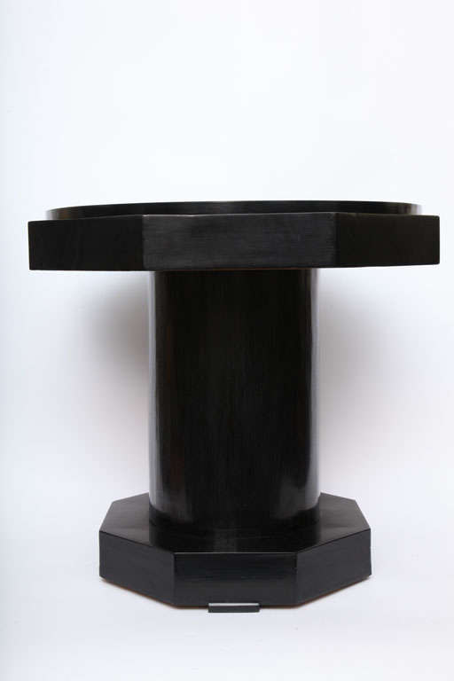 A German 1920' Art Deco  black lacquer Table 3