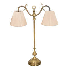 Solid Brass Two Arm Lamp