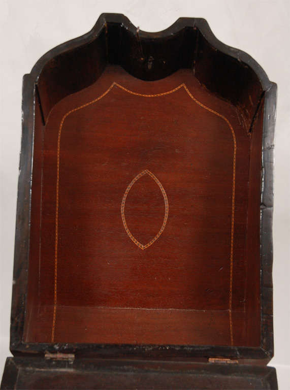 Pair of 18th Century English Mahogany Knife Boxes For Sale 1