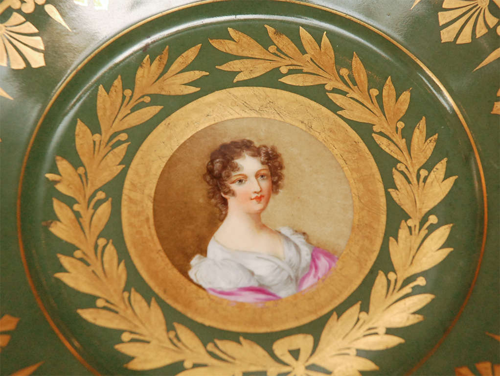 Porcelain 19th Century French Sevres Plates