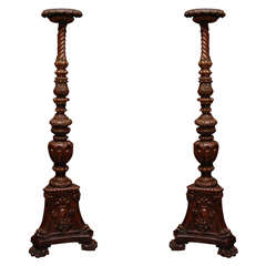 Pair of 19th Century English Torchieres