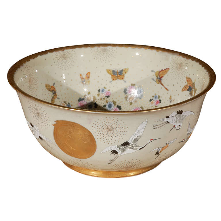 Japanese Porcelain Center Bowl at 1stDibs