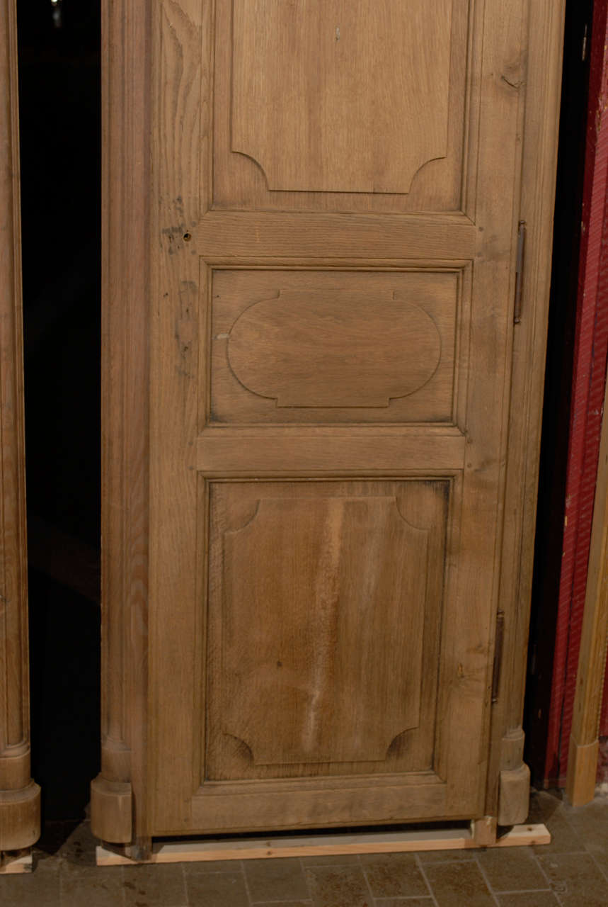 Pair of 18th.C. French Built-In Oak Cupboard Facades 2