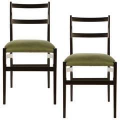 Set of 6 Rare Gio Ponti Dining Chairs from the Hotel Parco Principi Roma