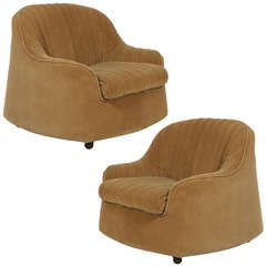 Pair of "Ciprea" Afra and Tobia Scarpa Armchairs