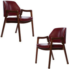 Used Set Of 8 Ico Parisi "814" Cassina Chairs