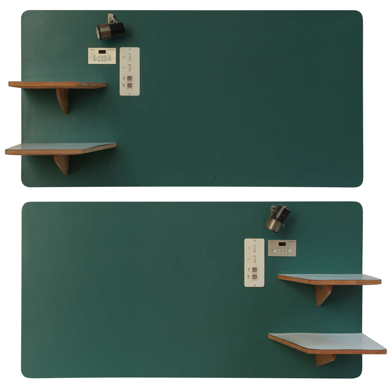 Excellent Pair Gio Ponti Formica Headboards From Hotel Parco Dei Principi Roma