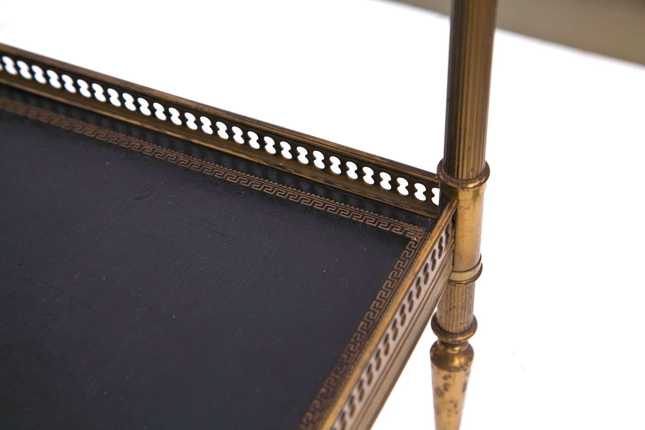 Maison Jansen Leather Topped End Tables 1