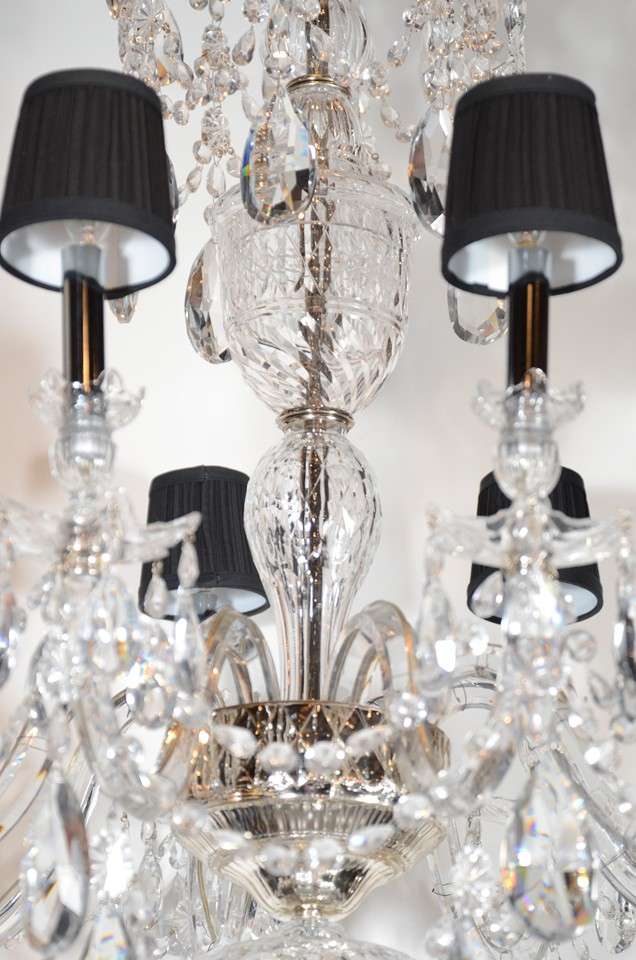 Majestic Impressive Baccarat Crystal Chandelier In Excellent Condition In New York, NY