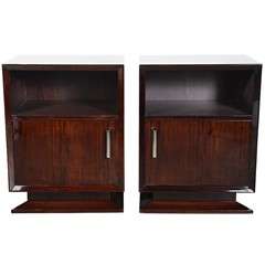 Pair of Modernist End Tables / Nightstands by the Herman Millar Co.
