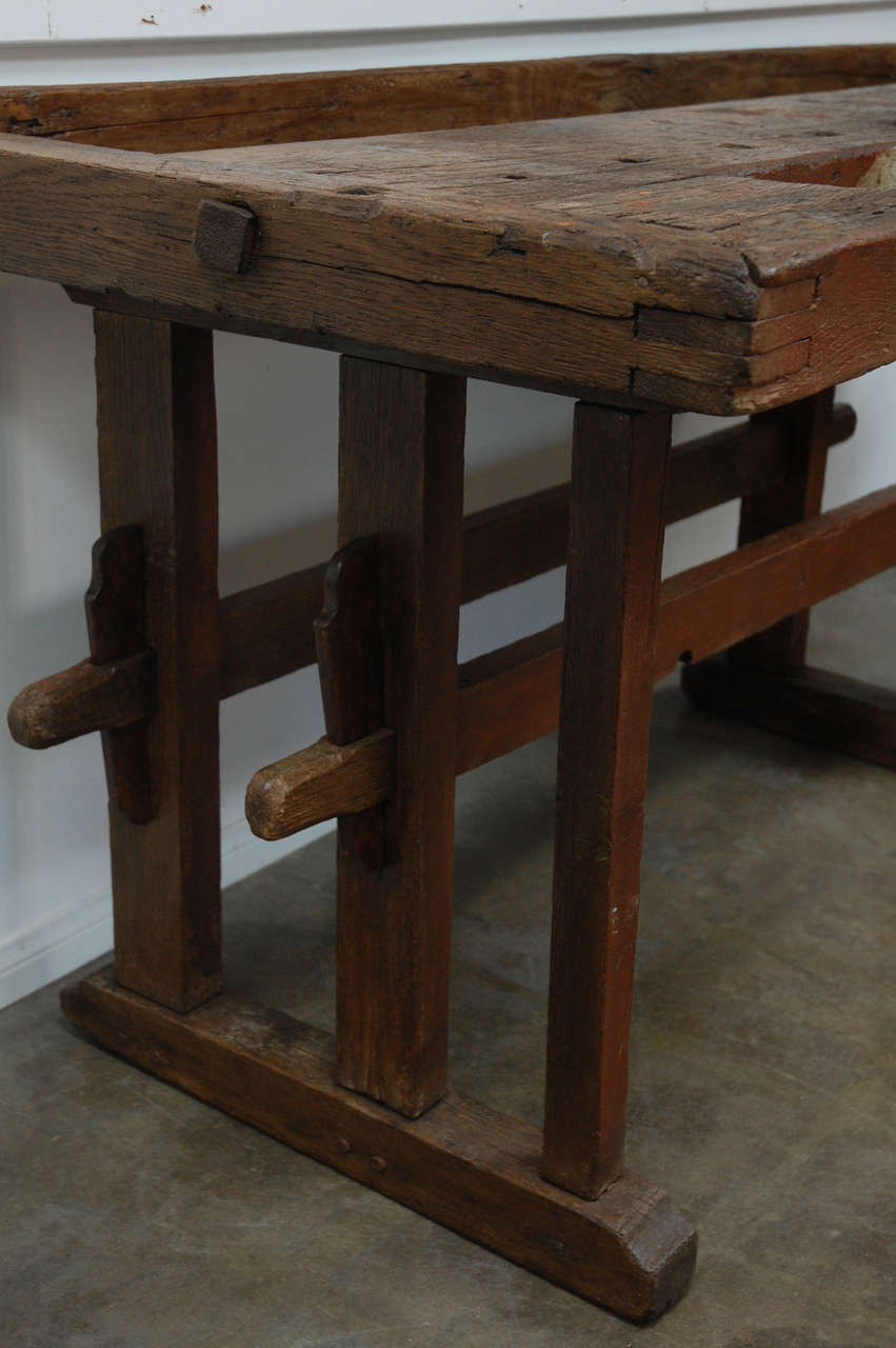 Oak Antique Workbench For Sale