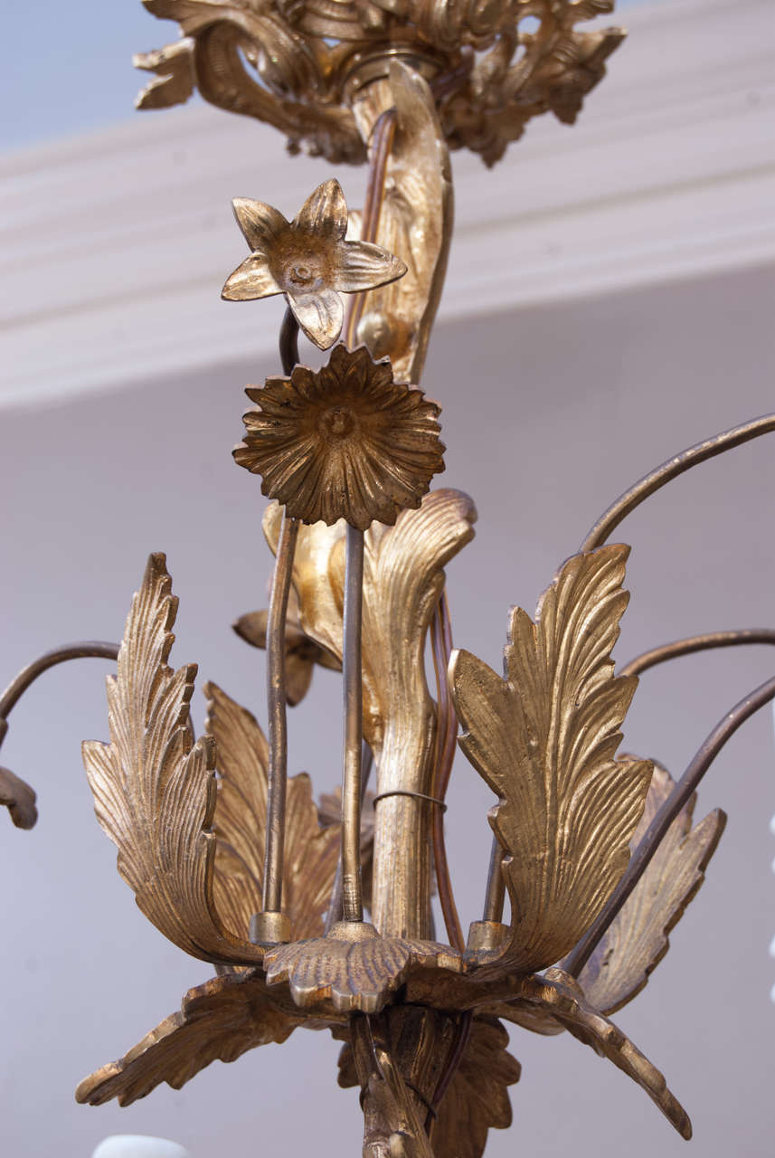 19th Century Louis XV Style Foliate Chandelier
