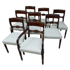 Set of Eight Regency Chairs