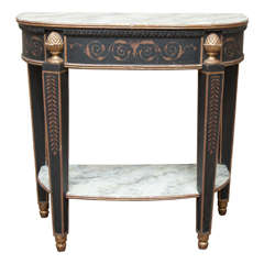 Faux Painted Console Table