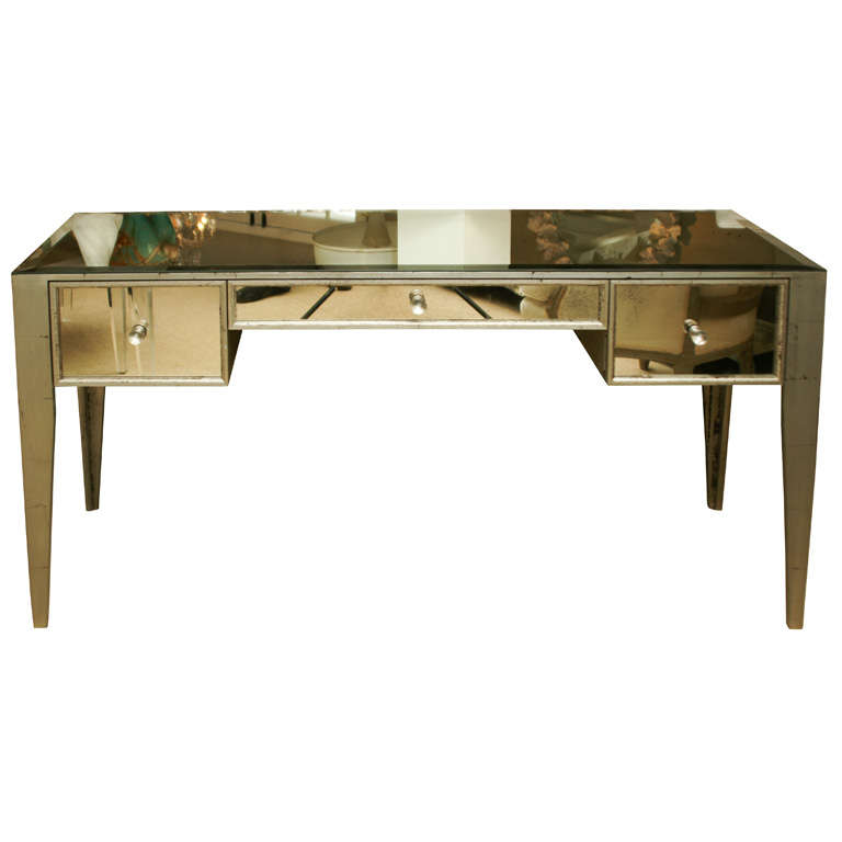 3-Drawer Mirrored Vanity/Desk