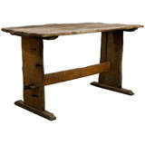 Rustic Italian trestle table