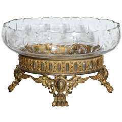 Beautiful Crystal Vintage French Centerpiece