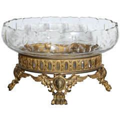 Beautiful Crystal Antique French Centerpiece