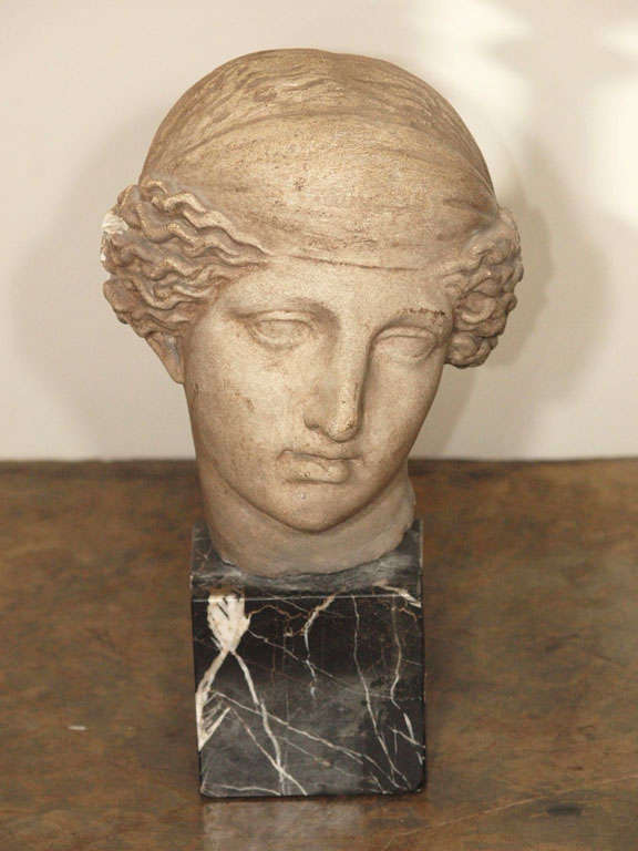 Classical Head on Marble Base