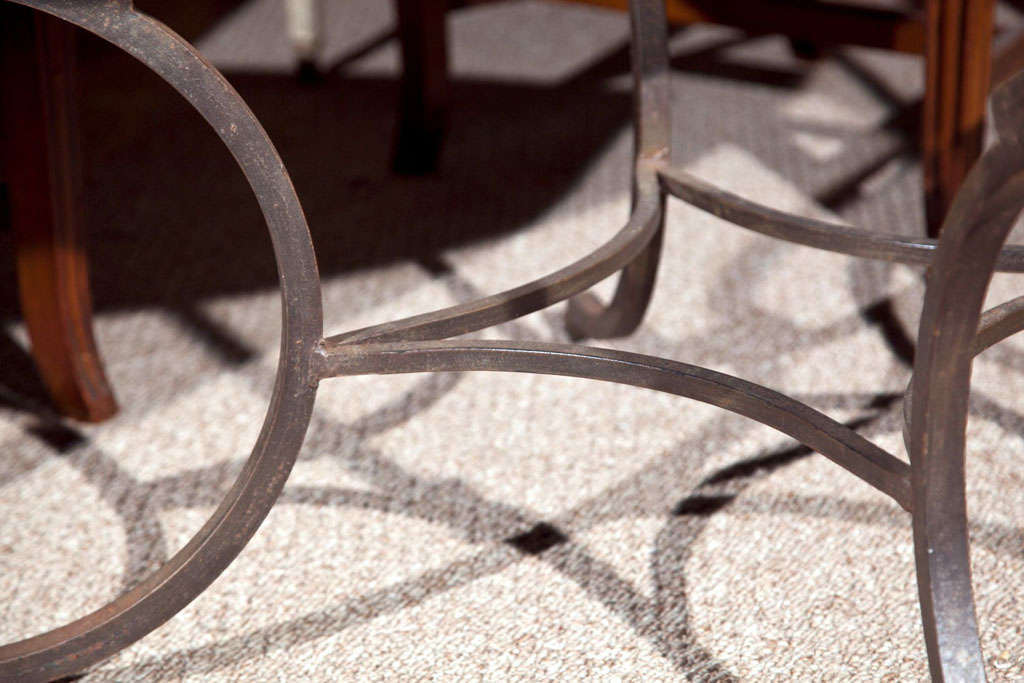Round Mosaic Top Garden Dining Table 3