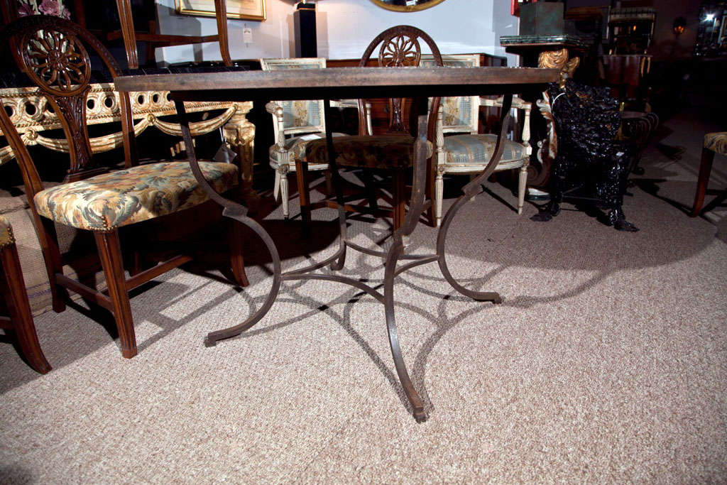 Round Mosaic Top Garden Dining Table 4