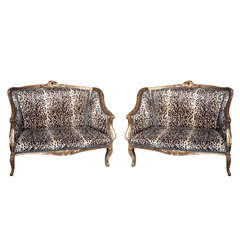 Pair of French Louis XV Style Settees