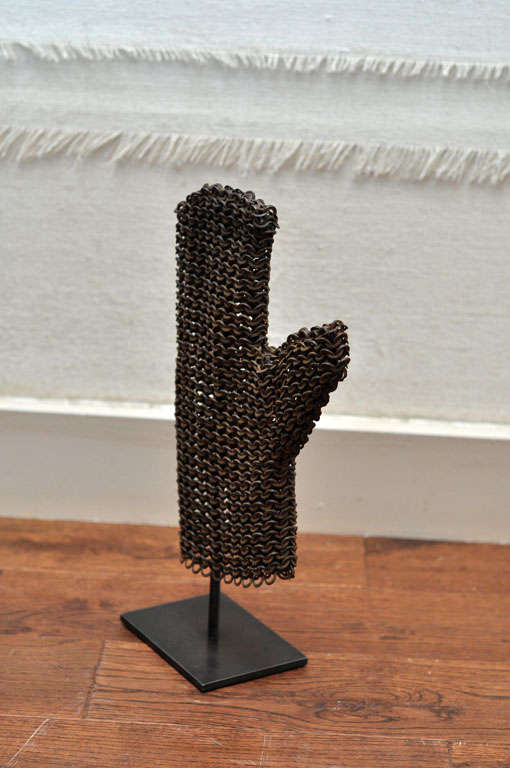 Metal 19th Century Chainmail Glove Armor For Sale