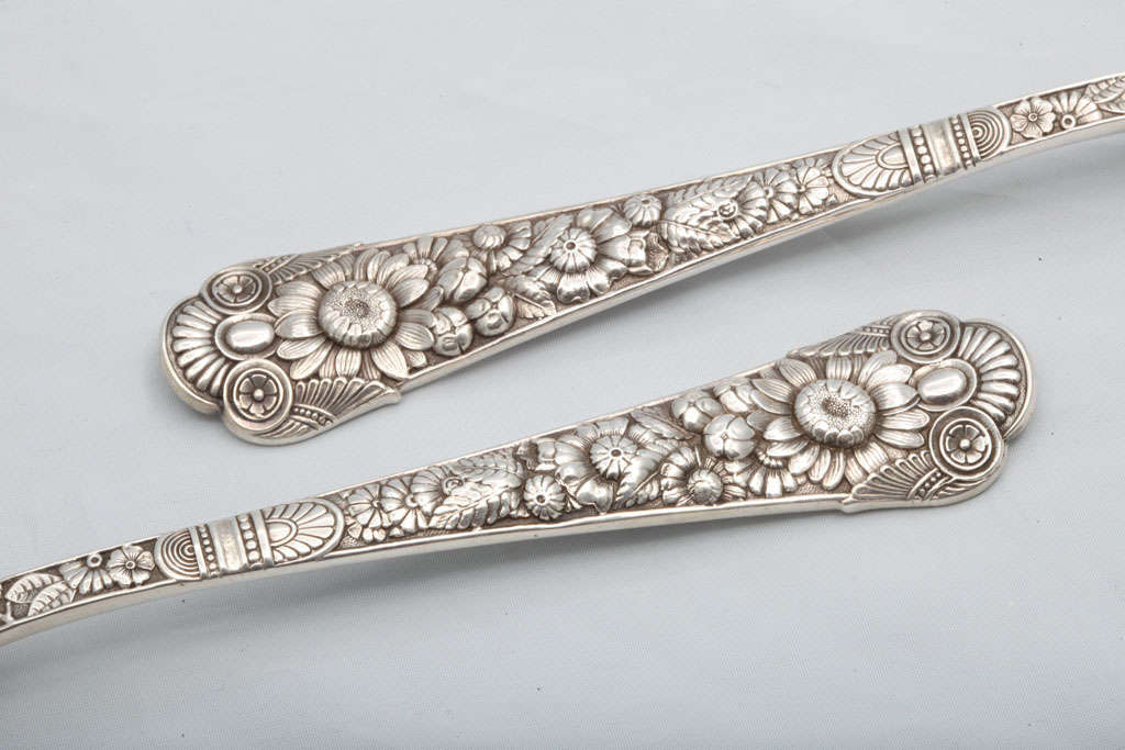 Rare Pair of Sterling Silver 