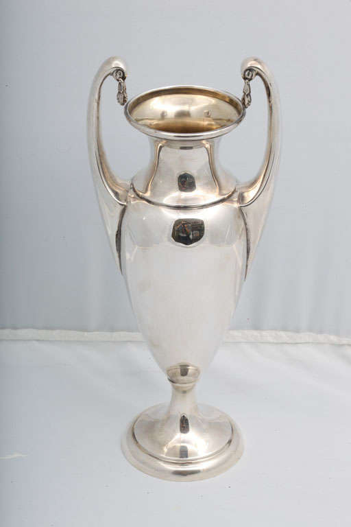 Sterling Silver Empire-Style Vase In Excellent Condition In New York, NY