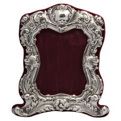 Art Nouveau Sterling Silver Picture Frame