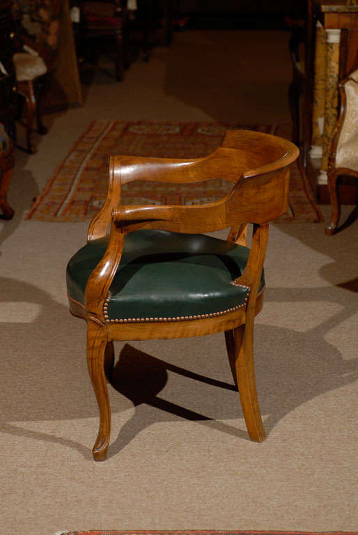 19th Century French Louis XV Style Walnut Desk Chair 4