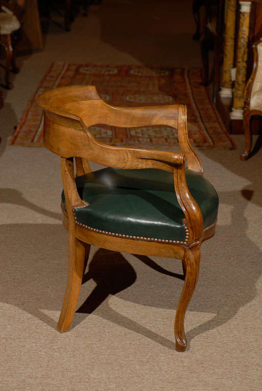 19th Century French Louis XV Style Walnut Desk Chair 6