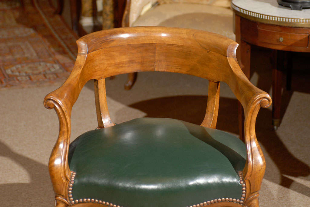 19th Century French Louis XV Style Walnut Desk Chair 7