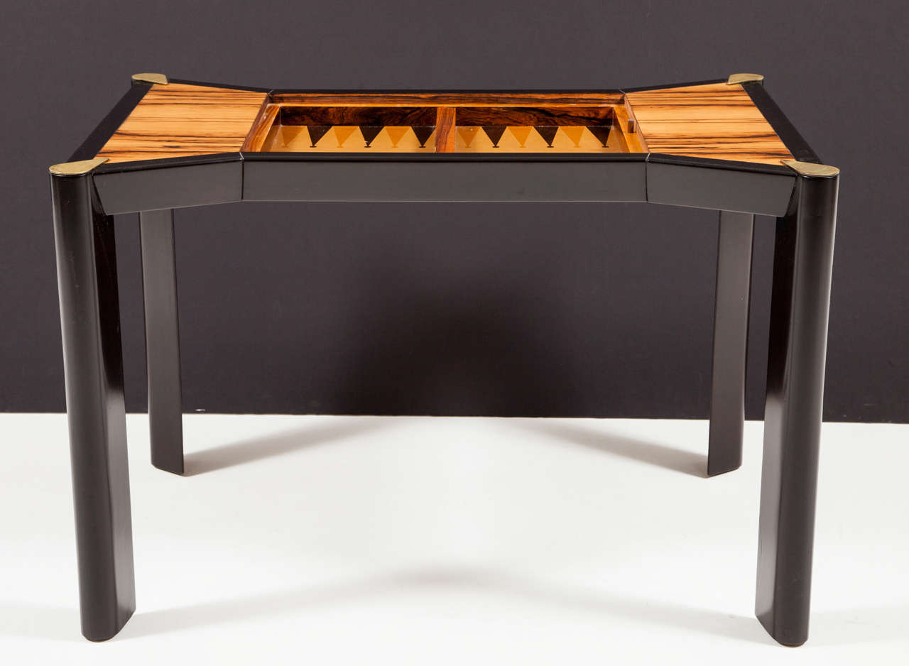 Italian Rosewood and Lacquer Games Table 2